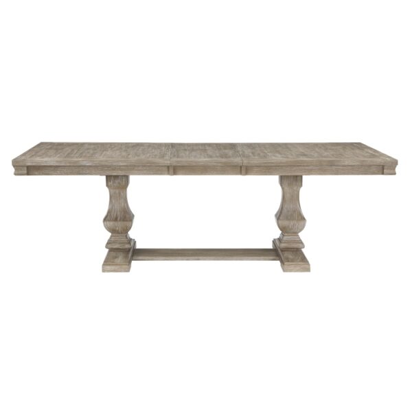 Wire brushed brownish gray Southlake Collection Dining Table By Homelegance 8
