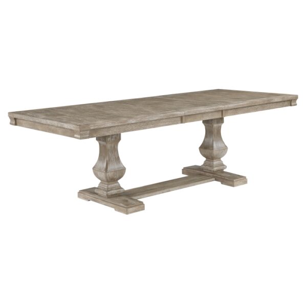 Wire brushed brownish gray Southlake Collection Dining Table By Homelegance 9