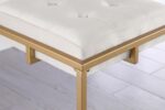 Nadia Square Padded Seat Bar Stool (Set of 2) Beige and Gold 183646 By Coaster Furniture 22