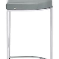 Thermosolis Acrylic Back Bar Stools Gray and Chrome (Set of 2) 183406 By Coaster Furniture 15