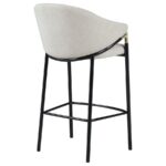 Chadwick Sloped Arm Bar Stools Beige and Glossy Black (Set of 2) 183437 By Coaster Furniture 21