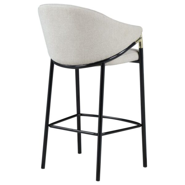 Chadwick Sloped Arm Bar Stools Beige and Glossy Black (Set of 2) 183437 By Coaster Furniture 14