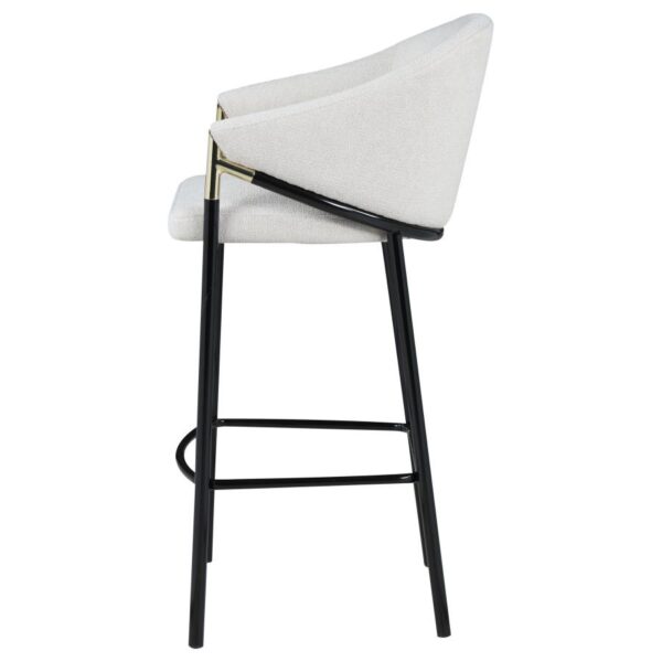 Chadwick Sloped Arm Bar Stools Beige and Glossy Black (Set of 2) 183437 By Coaster Furniture 13