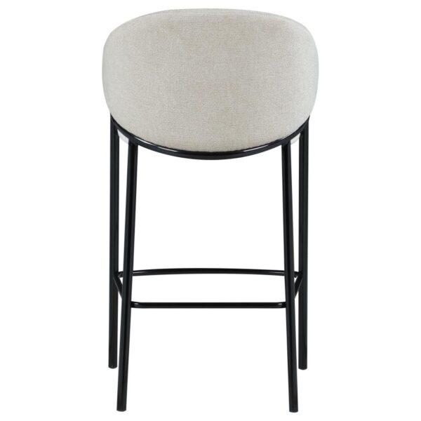 Chadwick Sloped Arm Bar Stools Beige and Glossy Black (Set of 2) 183437 By Coaster Furniture 12