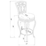 Adamsville Upholstered Swivel Bar Stool Black 122060 By Coaster Furniture Bar & Stool Mobilia Cleopatra 11 Adamsville Upholstered Swivel Bar Stool Black 122060 By Coaster Furniture 11