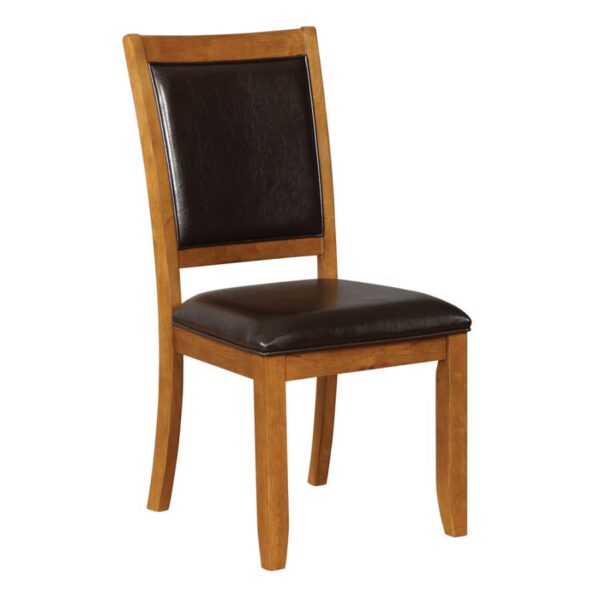 Nelms Upholstered Side Chairs Deep Brown and Black (Set of 2) by Coaster Furniture 4