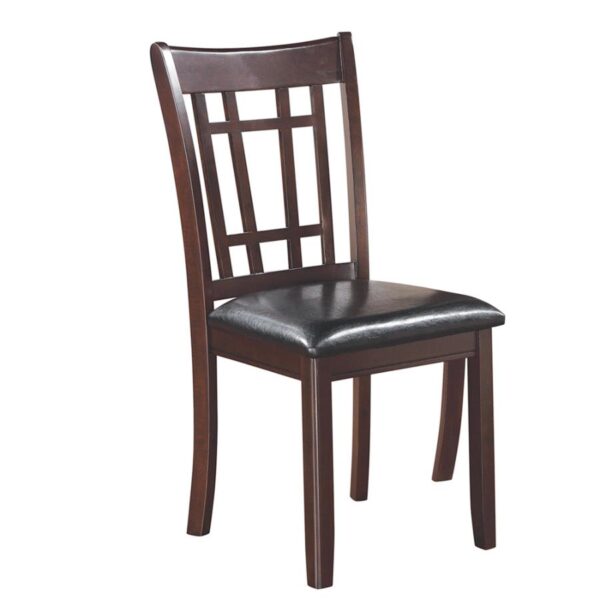 Lavon Padded Dining Side Chairs Espresso and Black (Set of 2) by Coaster Furniture 4