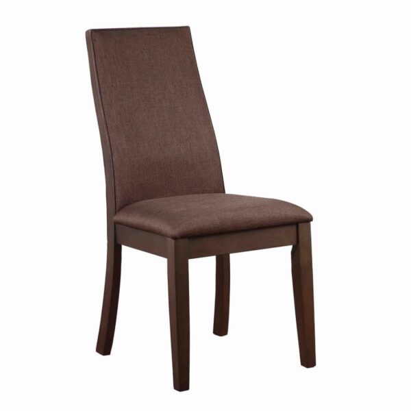 Spring Creek Upholstered Side Chairs Rich Cocoa Brown (Set of 2) by Coaster Furniture 4
