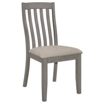 Nogales Slat Back Side Chairs Coastal Grey (Set of 2) by Coaster Furniture