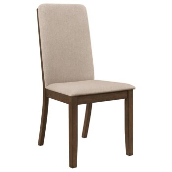 Wethersfield Solid Back Side Chairs Latte (Set of 2) by Coaster Furniture