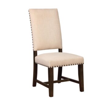 Upholstered Side Chairs Beige (Set of 2) by Coaster Furniture