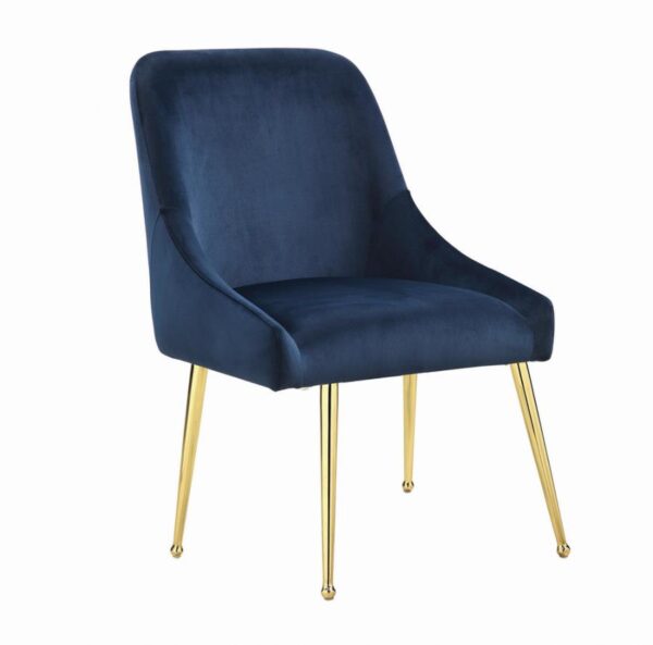 Side Chairs Dark Ink Blue (Set of 2) by Coaster Furniture 4
