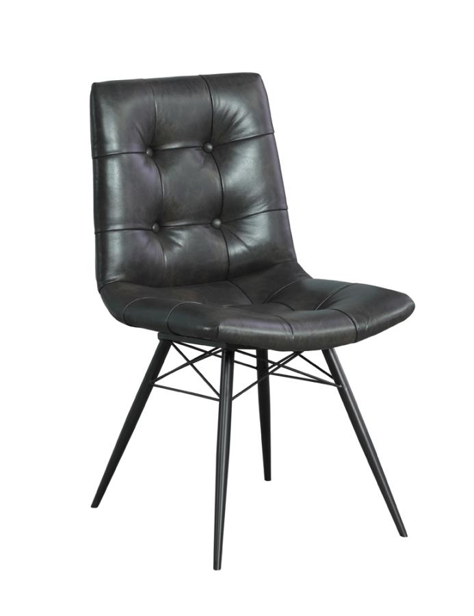Dittnar Tufted Dining Chairs Charcoal (Set of 4) by Coaster Furniture