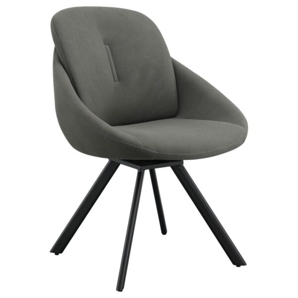 Mina Upholstered Swivel Padded Side Chairs (Set of 2) by Coaster Furniture 4