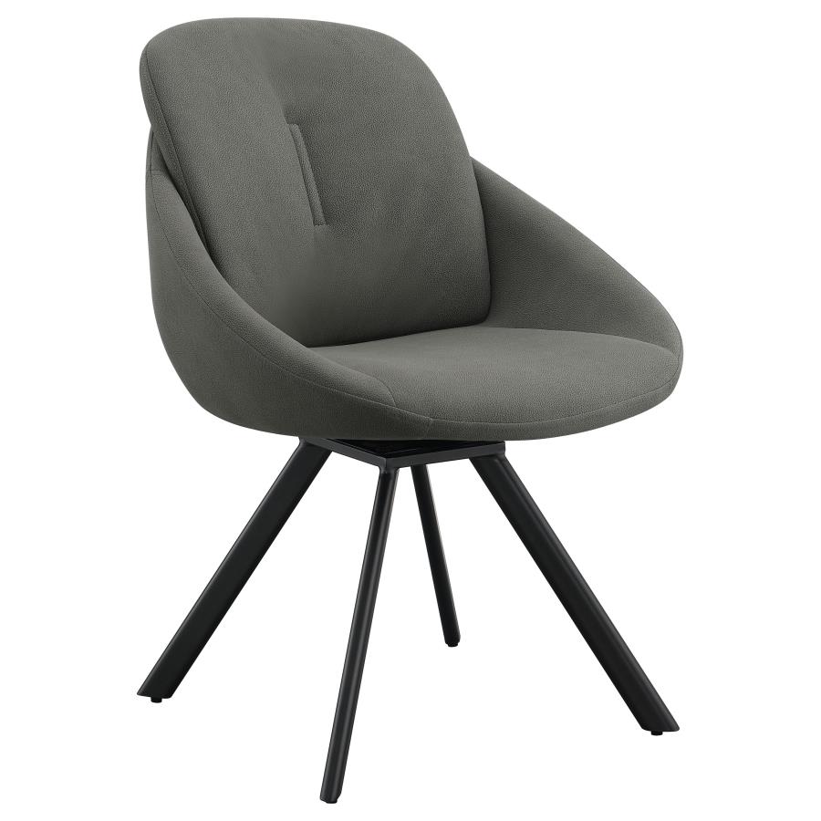 Mina Upholstered Swivel Padded Side Chairs (Set of 2) by Coaster Furniture