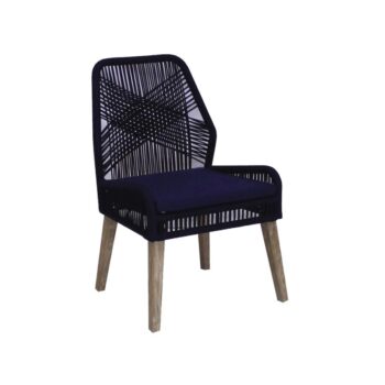 Sorrel Woven Rope Dining Chairs Dark Navy (Set of 2) by Coaster Furniture