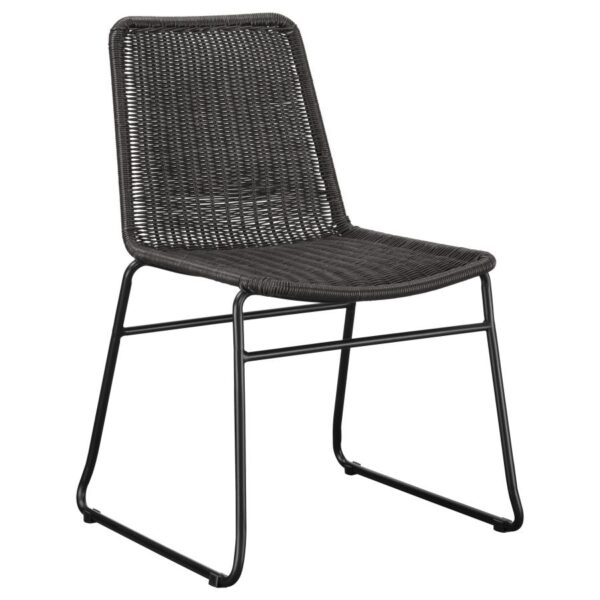 Aviano Upholstered Dining Chairs (Set of 2) Brown and Sandy Black by Coaster Furniture 4
