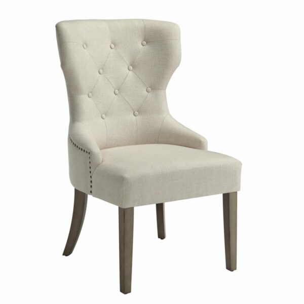 Florence Tufted Upholstered Dining Chair Beige by Coaster Furniture 4