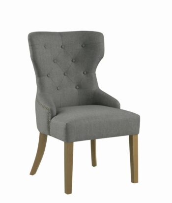 Florence Tufted Upholstered Dining Chair Grey by Coaster Furniture