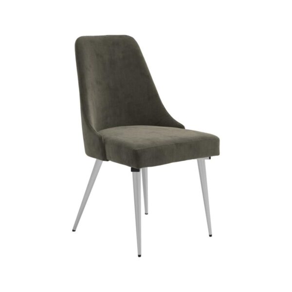 Cabianca Curved Back Side Chairs Grey (Set of 2) by Coaster Furniture 4