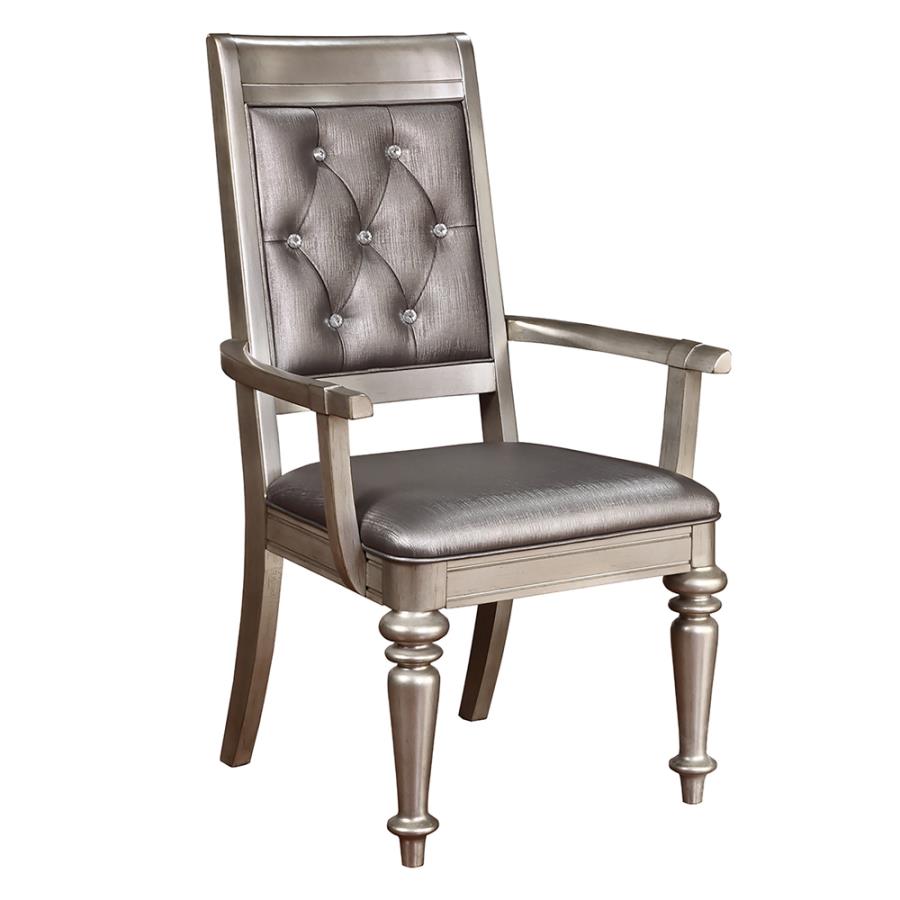 Danette Open Back Arm Chairs Metallic (Set of 2) by Coaster Furniture 4