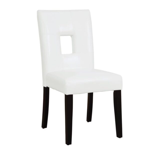 Anisa Open Back Upholstered Dining Chairs White (Set of 2) by Coaster Furniture 4
