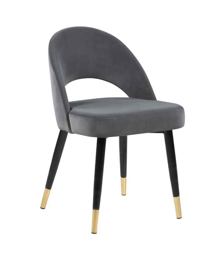 Lindsey Arched Back Upholstered Side Chairs Grey (Set of 2) by Coaster Furniture