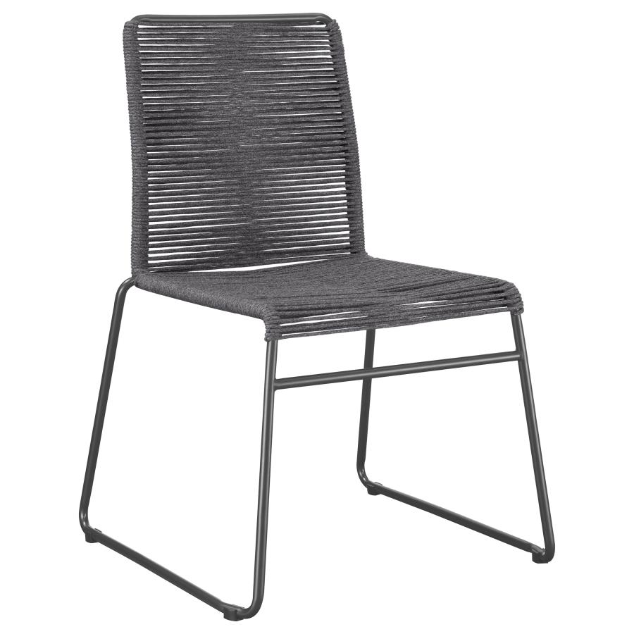 Cora Upholstered Stackable Side Chairs (Set of 2) by Coaster Furniture 4