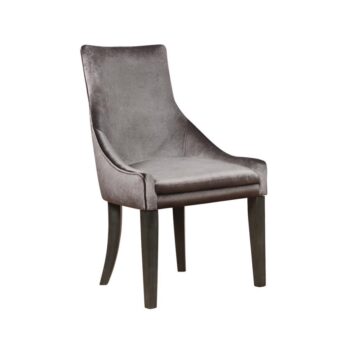 Phelps Upholstered Demi Wing Chairs Grey (Set of 2) by Coaster Furniture