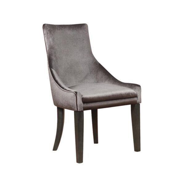 Phelps Upholstered Demi Wing Chairs Grey (Set of 2) by Coaster Furniture 4