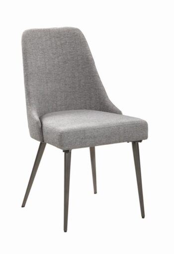 Levitt Upholstered Dining Chairs Grey (Set of 2) by Coaster Furniture