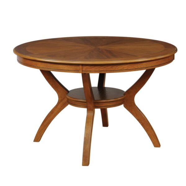 Nelms Dining Table with Shelf Deep Brown by Coaster Furniture 4