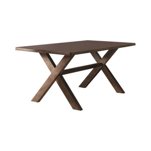 Alston X-shaped Dining Table Knotty Nutmeg by Coaster Furniture 4