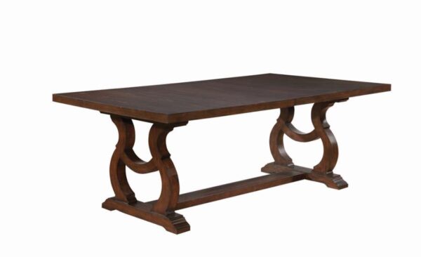 Brockway Cove Trestle Dining Table Antique Java by Coaster Furniture 4
