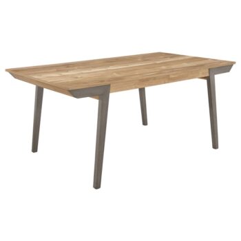 Nogales Wooden Dining Table Acacia and Coastal Grey by Coaster Furniture