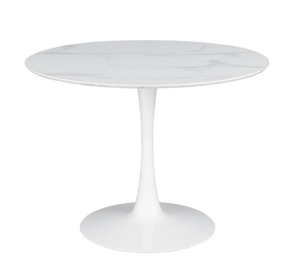 Arkell 40-inch Round Pedestal Dining Table White by Coaster Furniture 4