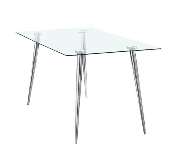 Gilman Rectangle Glass Top Dining Table by Coaster Furniture 4