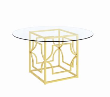Starlight Dining Table Base Brass by Coaster Furniture