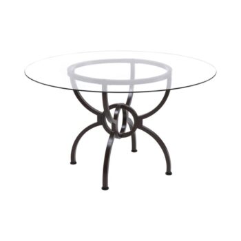 Aviano Dining Table Base Gunmetal by Coaster Furniture