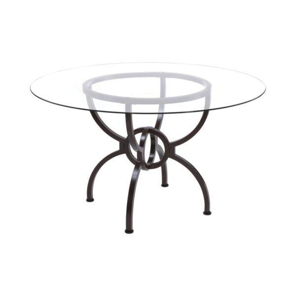 Aviano Dining Table Base Gunmetal by Coaster Furniture 4