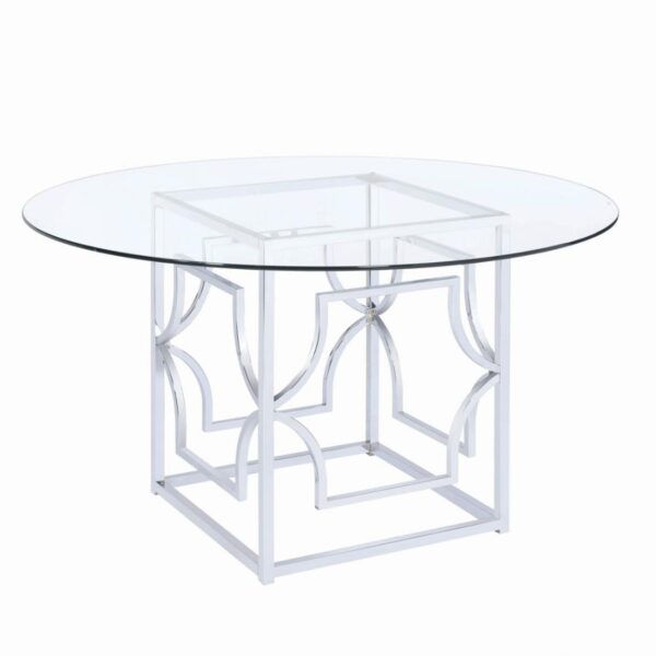 Starlight Dining Table Base Chrome by Coaster Furniture 4