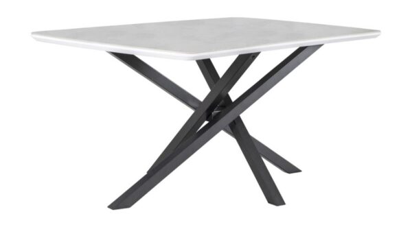 Paulita Rectangular Dining Table White and Gunmetal by Coaster Furniture 4