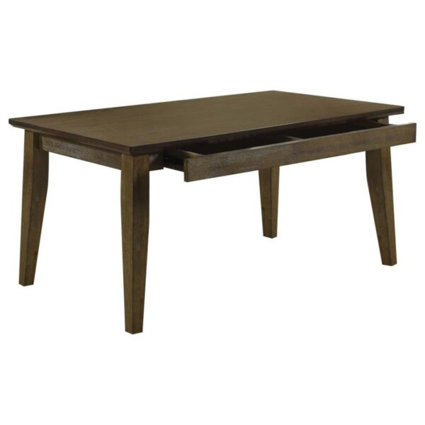 Rayleene Rectangular Storage Dining Table Medium Brown by Coaster Furniture 4