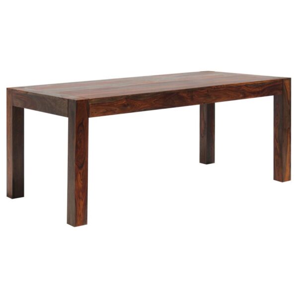 Keats Rectangular Dining Table Warm Chestnut by Coaster Furniture 4