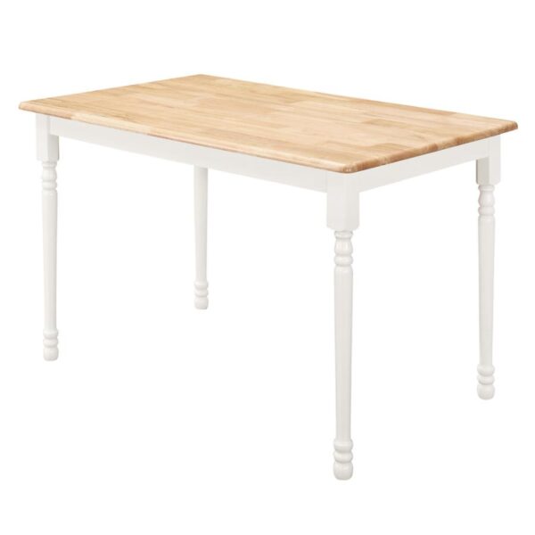 Rectangle Dining Table Natural Brown and White by Coaster Furniture 4