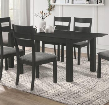 Jakob Rectangular Dining Table Black by Coaster Furniture