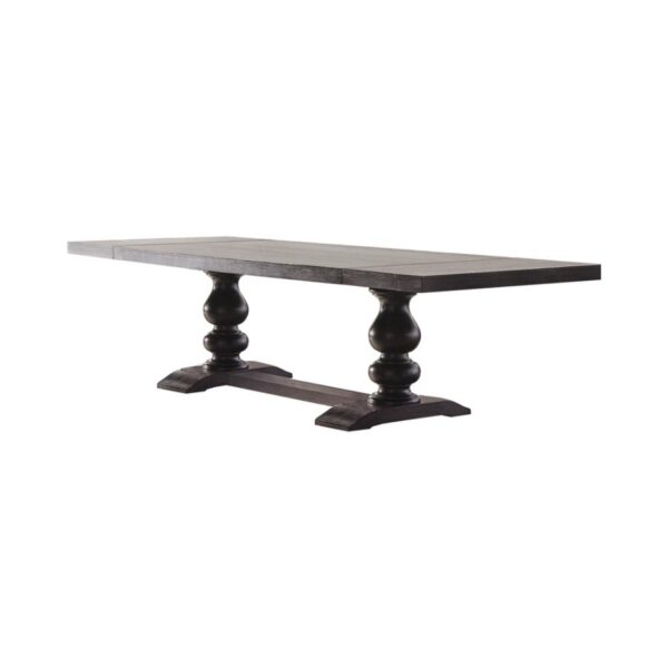 Phelps Rectangular Dining Table Antique Noir by Coaster Furniture 4