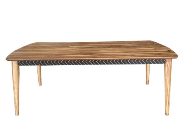Partridge Wooden Dining Table Natural Sheesham by Coaster Furniture 4