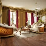 Luxury Brown & Beige Victorian 3Pcs Traditional Sofa Set HD-821 By Homey