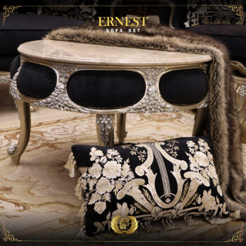 Handmade Ernest Black Silver Coffee Table